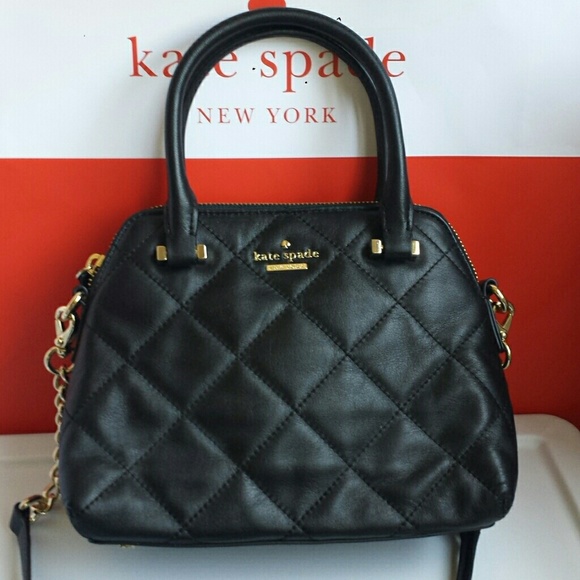 kate spade Handbags - Kate Spade Leather Quilted Satchel Crossbody EUC